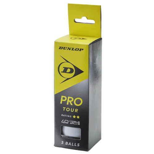 Dunlop Pro Tour Table Tennis Balls x3