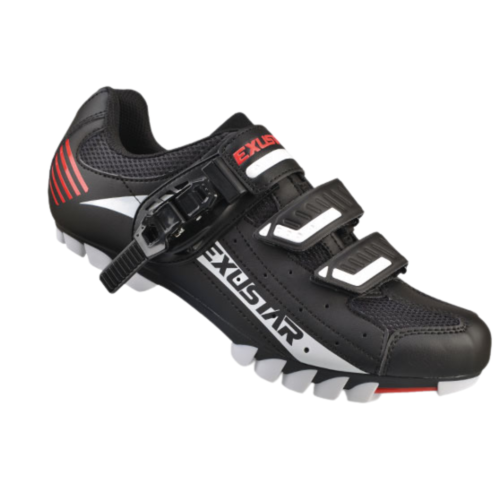 Exustar Mtb Shoes Men Black White Red Uk6