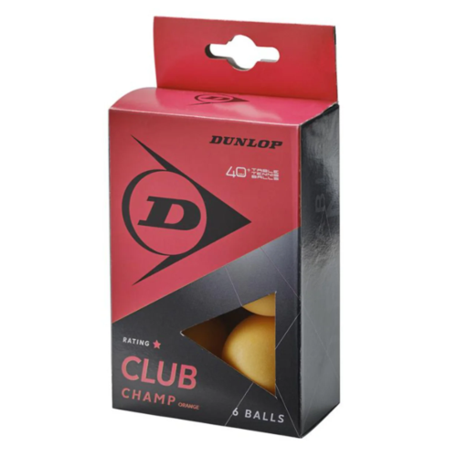 Dunlop Club Champ Table Tennis Balls x6