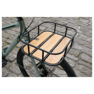Yuen I Bicycle Front Carrier Wood And Black - Image 2