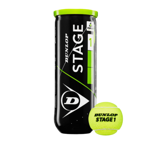 Dunlop Balls Intro Tennis Stage 1 3 Ball Green