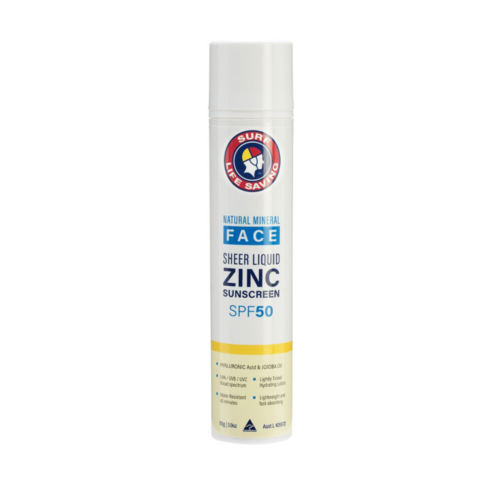 Surf Life Saving Face Sunscreen Liquid Zinc SPF50