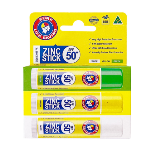 Surf Life Saving Sunscreen Zinc Stick SPF 50+ 3 Pack