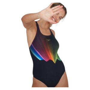 Speedo Swimsuits Placement Digi Printed Medalist Women GB40 - Image 2
